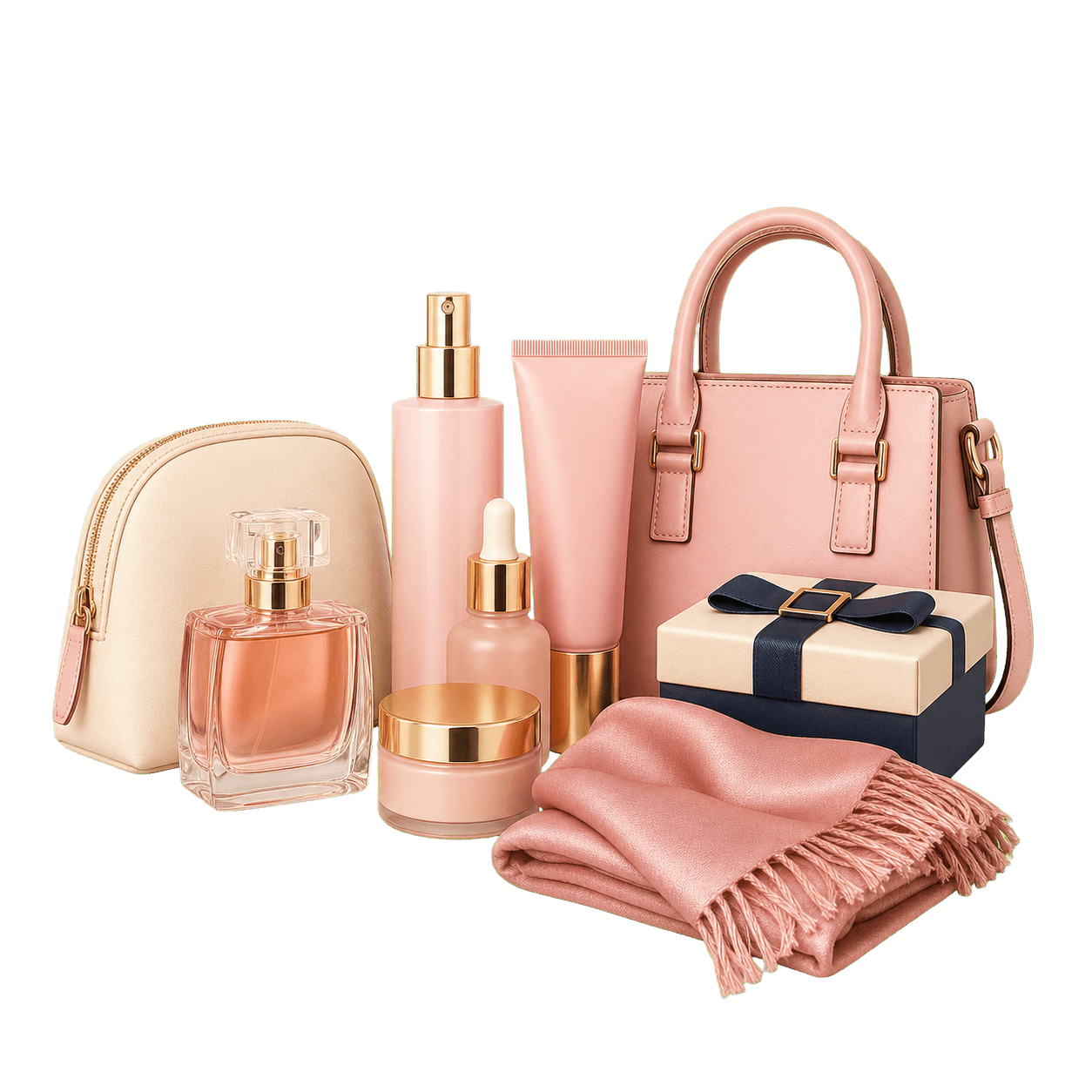 Produtos de beleza e moda selecionados